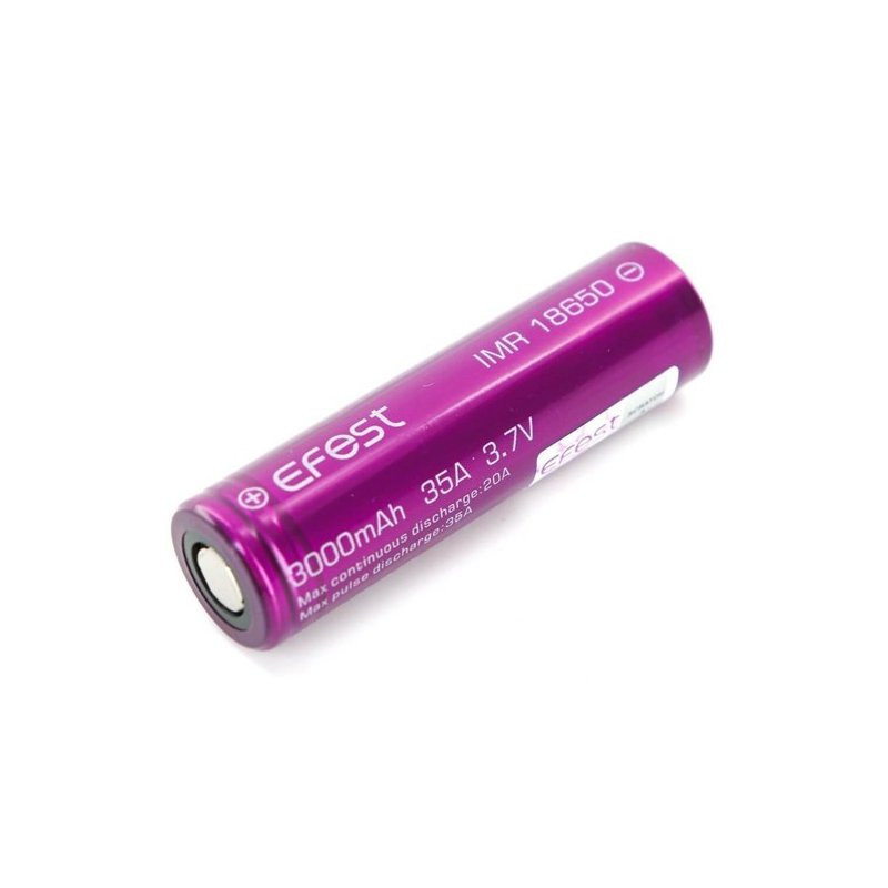 18650 IMR Battery - 3000 mAh - 35A - Flat Top - Efest
