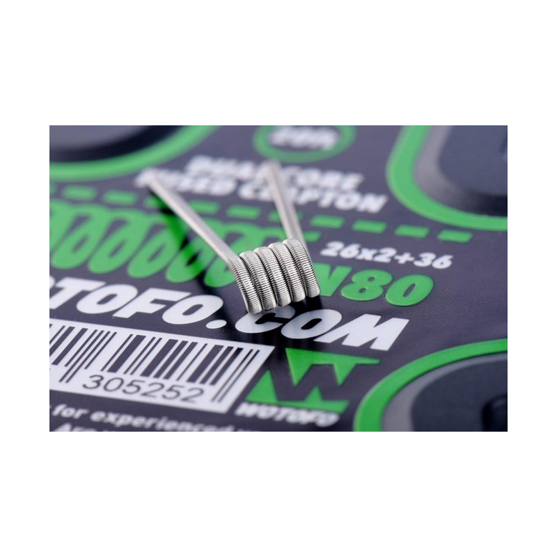 Coils Dual Core Fused Clapton 0.28 ohm - Wotofo | Pack x10