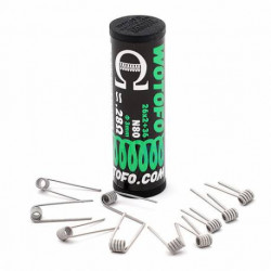 Boîte de 10 coils Dual Core Fused Clapton 0.28 ohm - Wotofo - Swiss ProVape