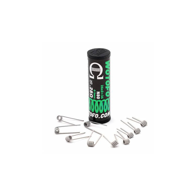 Coils Dual Core Fused Clapton 0.28 ohm - Wotofo | 10er-Pack