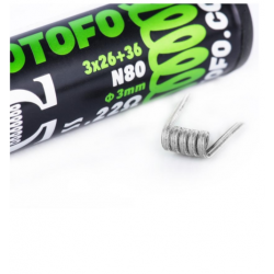 Boîte de 10 coils préfabriqués Alien Wire ni80 3*26 + 36GA - 0,22 ohm - Swiss ProVape