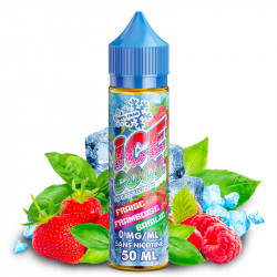 E-liquide Fraise Framboise Basilic - Shortfill format - Ice Cool by LiquidArom | 50ml - Swiss ProVape