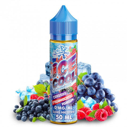 E-liquid Cassis Framboise & Raisin - Shortfill format - Ice Cool by LiquidArom | 50ml