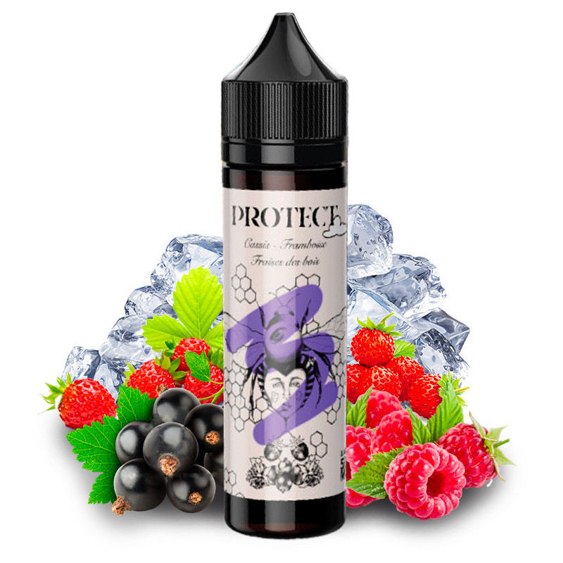 E-liquide Cassis Framboise Fraises des Bois - Shortfill format - Protect | 50ml