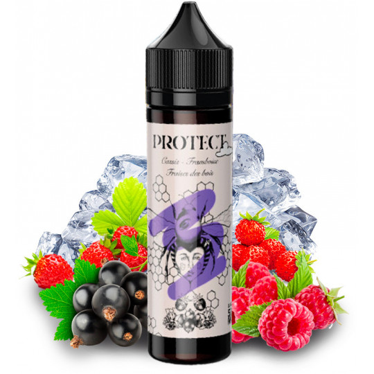 E-liquide Cassis Framboise Fraises des Bois - Shortfill format - Protect | 50ml