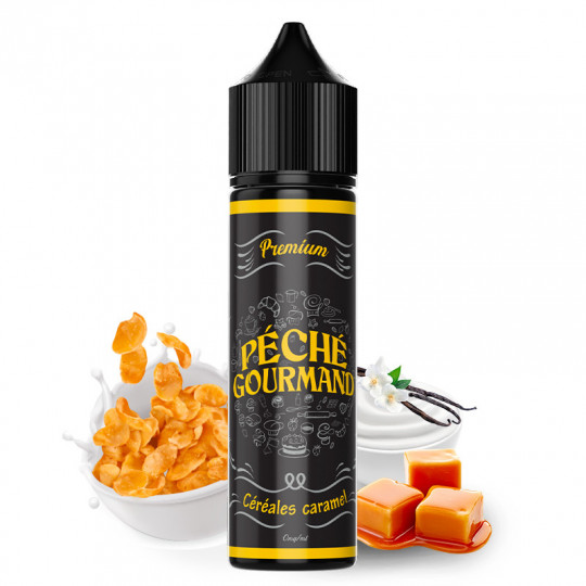 E-Liquid Cereal & Caramel - Shortfill Format - Péché gourmand by Liquidelab | 50ml