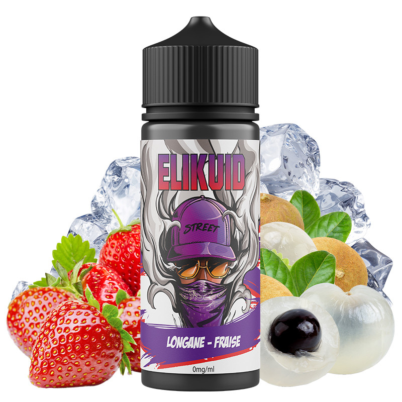 E-Liquid Longane Fraise ( Erdbeere & Longan) - Elikuid Street by Liquidelab | 100ml "Shortfill 120ml"