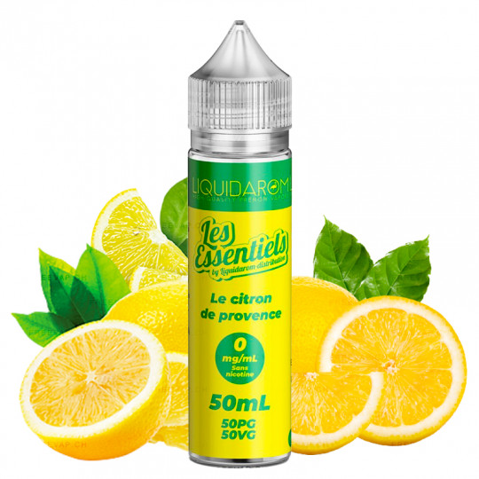Eliquid Provence's Lemon - Shortfill format - Les Essentiels by LiquidArom | 50ml
