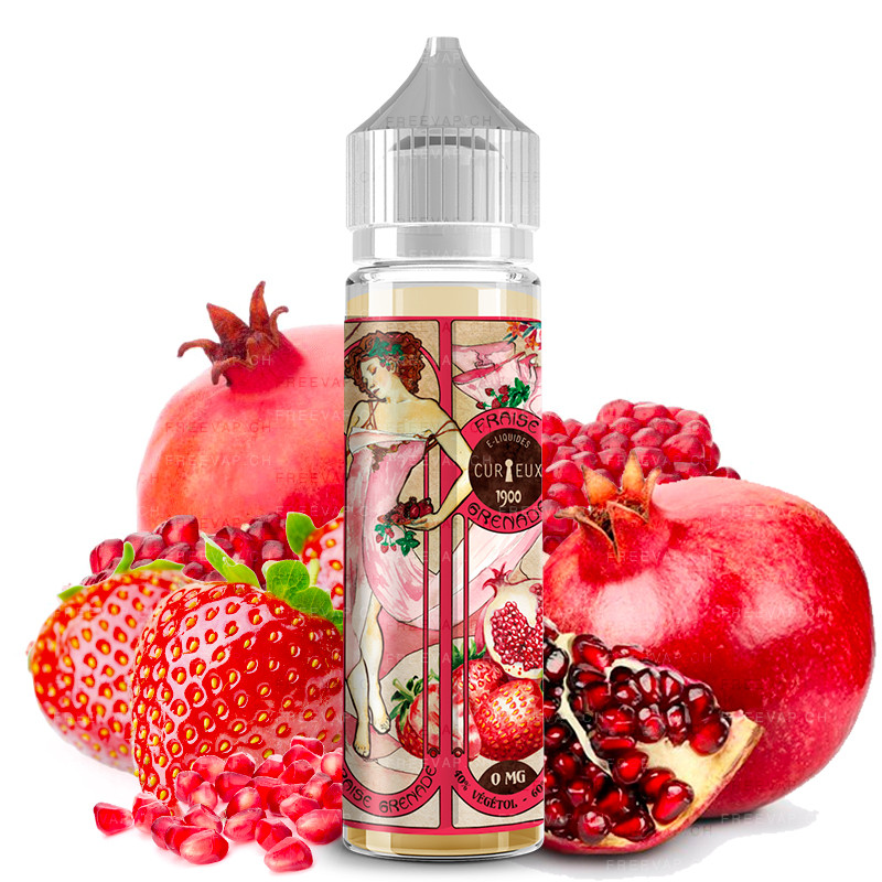 E-Liquid Erdbeer Granatapfel - Shortfill Format - Édition 1900 by Curieux | 50ml