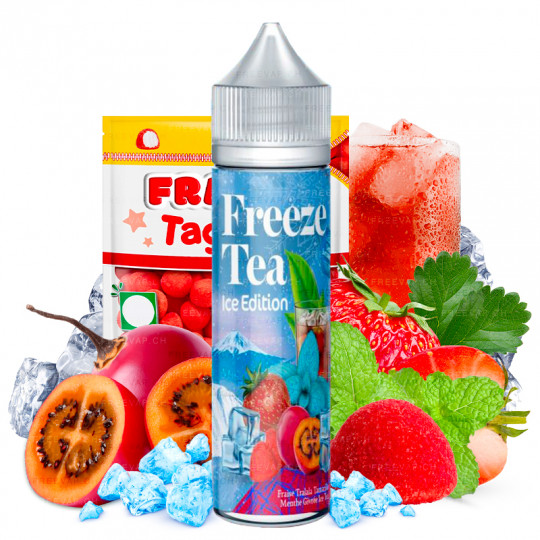 E-Liquid Tagada-Erdbeere Tamarillo Eisminze Eistee - Shortfill Format - FreezeTea by Made in Vape | 50ml