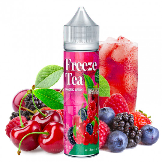 E-liquide Mix Cherry's ice tea - Shortfill Format - FreezeTea by Made in Vape | 50ml