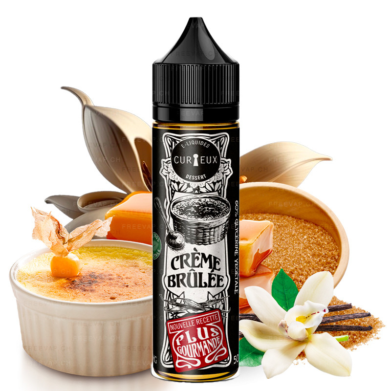 E-Liquid Crème Brulée - Édition Dessert by Curieux | 50ml "Shortfill 70ml"