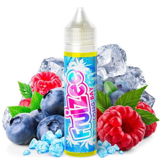 E-Liquid Long Bay (Himbeeren & Heidelbeeren) - Fruizee by Eliquid France | 50 ml "Shortfill 70 ml"