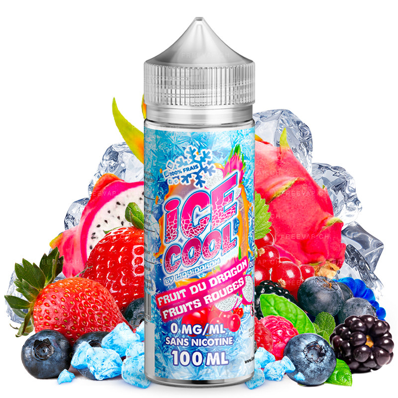 E-liquide Fruit du dragon & Fruits rouges - Ice Cool by LiquidArom | 100ml "Shortfill 120 ml"
