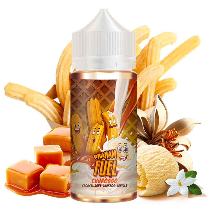 E-liquide Churosso - Graham Fuel by Maison Fuel | 100 ml "Shortfill 120 ml"