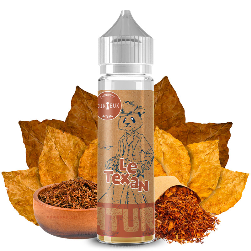 E-Liquide Le Texan - Édition Natural by Curieux | 50 ml "Shortfill 70 ml"