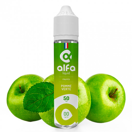 E-Liquid Grüner Apfel - Fruchtig - Alfa | 50ml in 70ml
