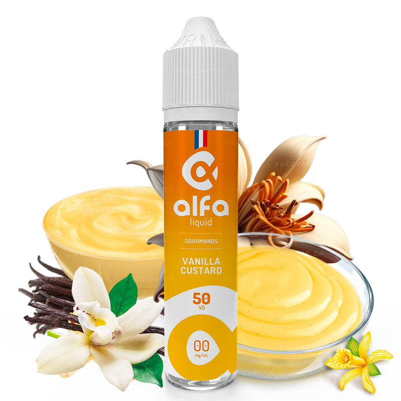 E-liquide Vanilla Custard - Gourmands - Alfa | 50ml in 70ml