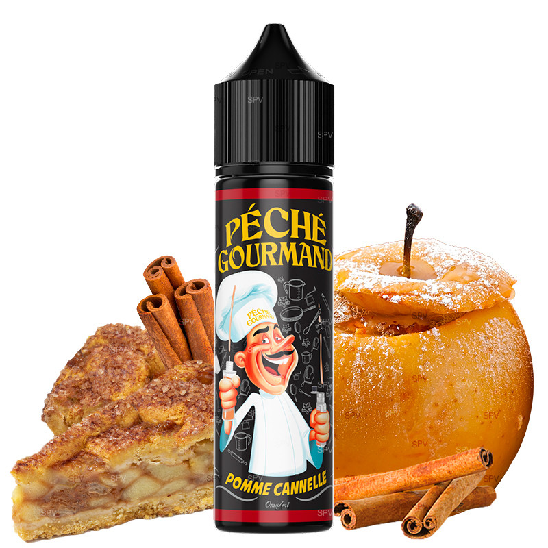 Pomme Cannelle (Apfel, Zimt) - Péché Gourmand by Liquidelab | 50 ml in 75 ml