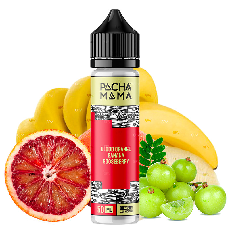 E-Liquid Blood Orange Banana Gooseberry - Shortfill Format - Pachamama by Charlie's Chalk Dust | 50ml