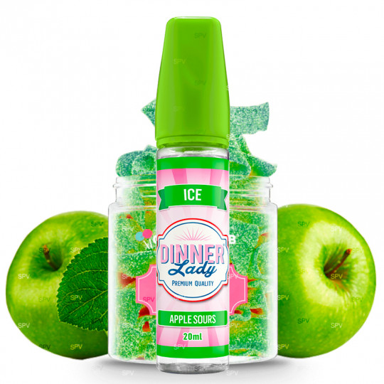 Apple Sours - Ice - Dinner Lady | Longfill 20 ml in 60 ml