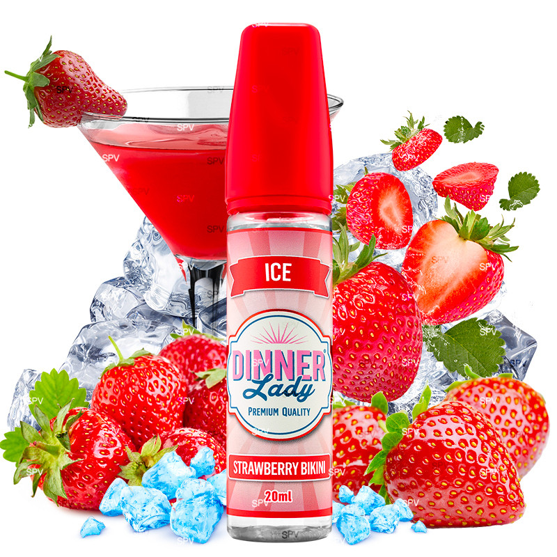 Strawberry Bikini - Ice - Dinner Lady | Longfill 20 ml in 60 ml