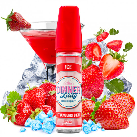 Strawberry Bikini - Ice - Dinner Lady | Longfill 20 ml in 60 ml