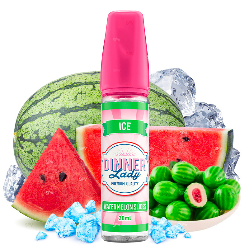 Watermelon Slices - Ice - Dinner Lady | Longfill 20 ml in 60 ml