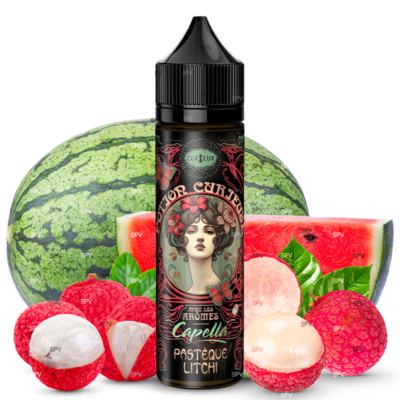 Wassermelone Litschi (Capella-Aromen) - Potion Curieuse by Curieux | 50 ml in 70 ml