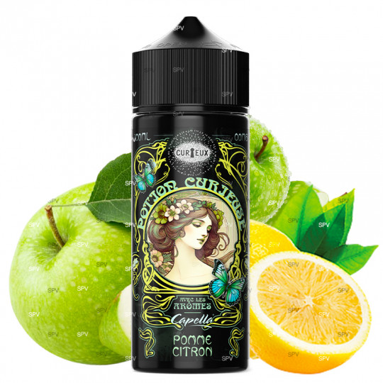 Apfel Zitrone (Capella-Aromen) - Potion Curieuse by Curieux | 100 ml in 120 ml