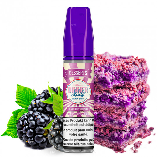 E-liquide Blackberry Crumble - Shortfill format - Dinner Lady | 50ml
