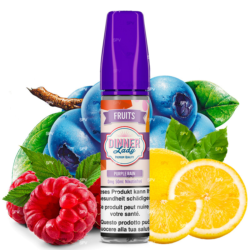 E-Liquide Purple Rain - Shortfill Format - Fruits by Dinner Lady | 50ml