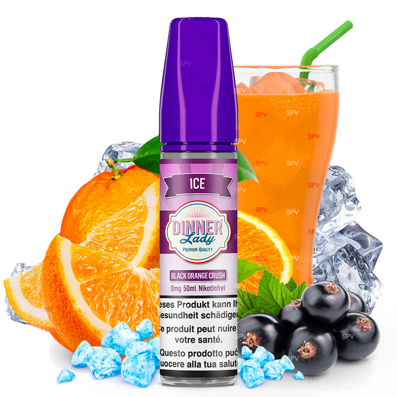 E-liquide Black Orange Crush Ice - Shortfill format - Dinner Lady | 50ml