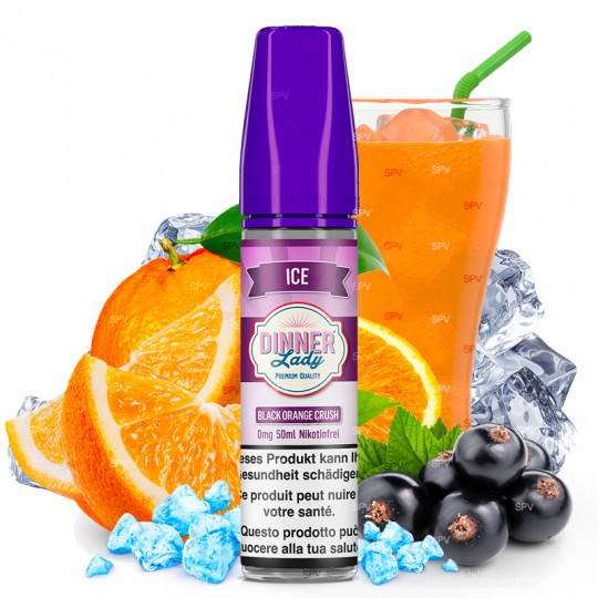 E-liquide Black Orange Crush Ice - Shortfill format - Dinner Lady | 50ml