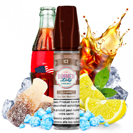 E-Liquid Cola Shades Ice - Shortfill Format - Dinner Lady | 50ml
