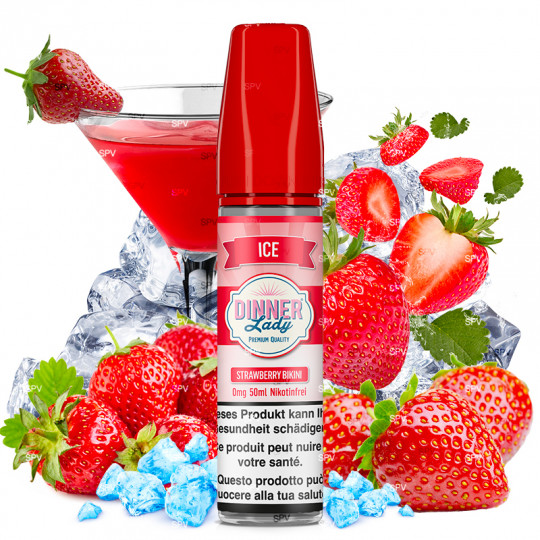 Eliquide Strawberry Bikini Ice - Shortfill format - Dinner Lady | 50ml