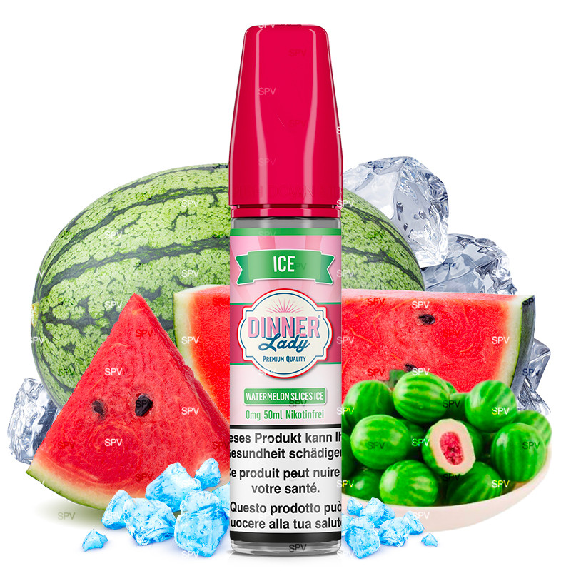 Watermelon Slices - Ice - Dinner Lady | 50 ml in 60 ml