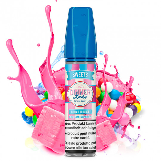 E-Liquid Bubble Trouble (Kaugummi) - Shortfill Format - Tuck Shop by Dinner Lady | 50ml