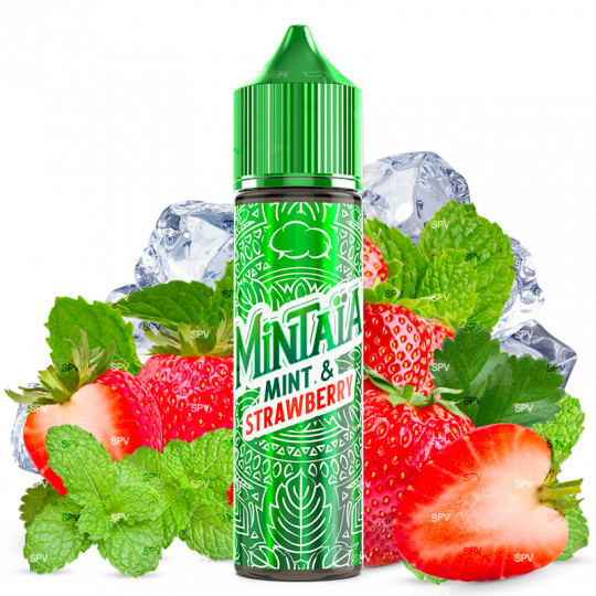 Mint & Strawberry - Mintaïa by Eliquid France | 50 ml in 70 ml