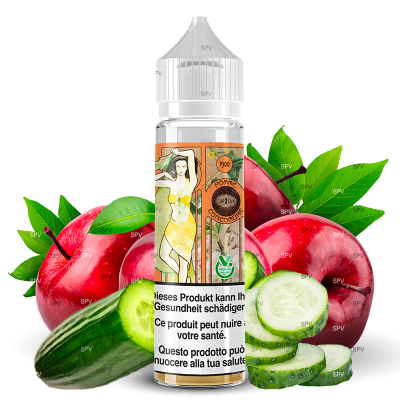 E-Liquide Pomme Concombre - Shortfill Format - Édition 1900 by Curieux | 50ml