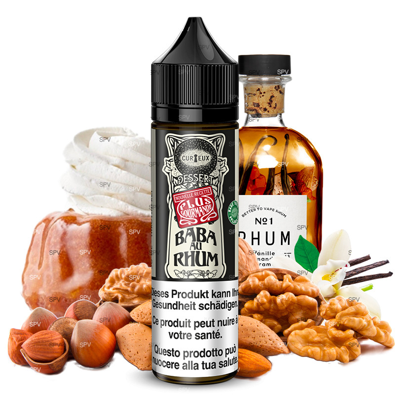 E-Liquid Baba au Rhum - Édition Dessert by Curieux | 50ml "Shortfill 70ml"