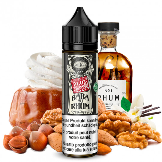 E-Liquide Baba au Rhum - Édition Dessert by Curieux | 50ml "Shortfill 70ml"