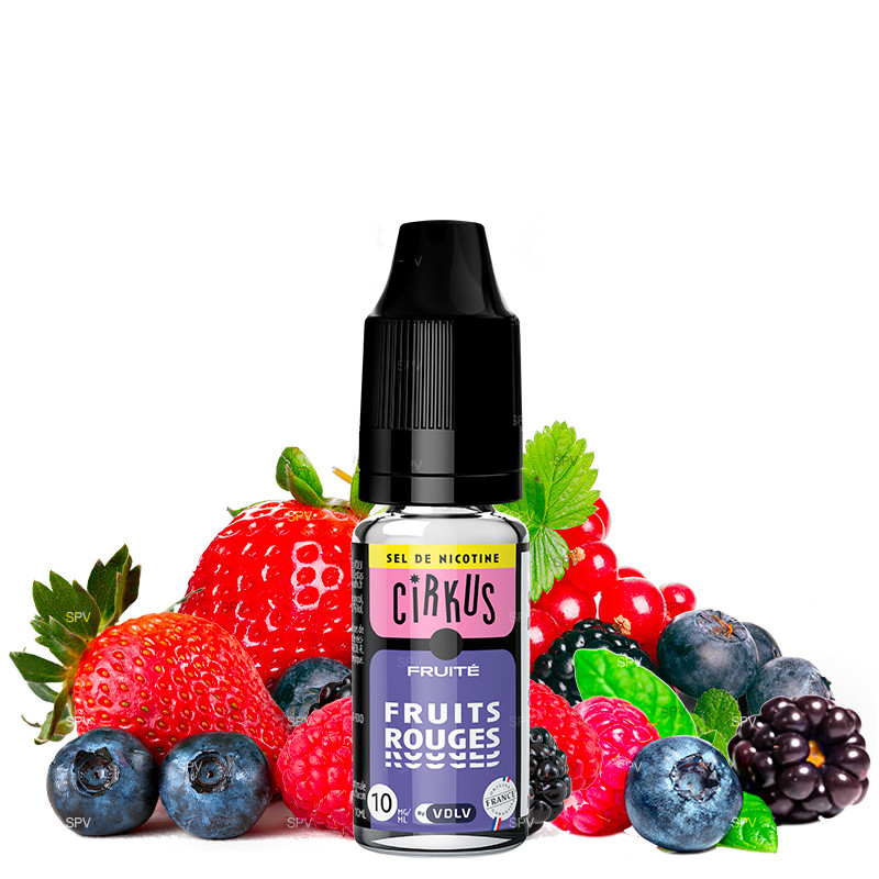 E-Liquid Rote Früchte ( Erdbeeren, Himbeeren, Heidelbeeren & Brombeeren) - Nikotinsalze - CirKus by VDLV | 10ml