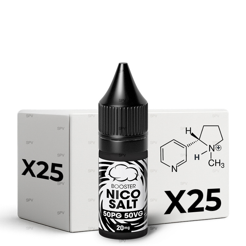 x25 Nikotin-Shot NicoSalt 20mg/ml (50%PG / 50%VG) - Eliquid France | 10ml