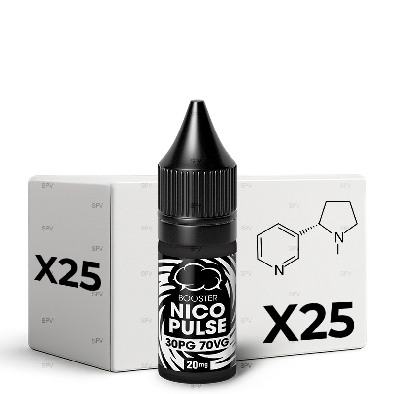 Pack x25 Booster NicoPulse 20mg/ml (30%PG / 70%VG) - Eliquid France | 10ml