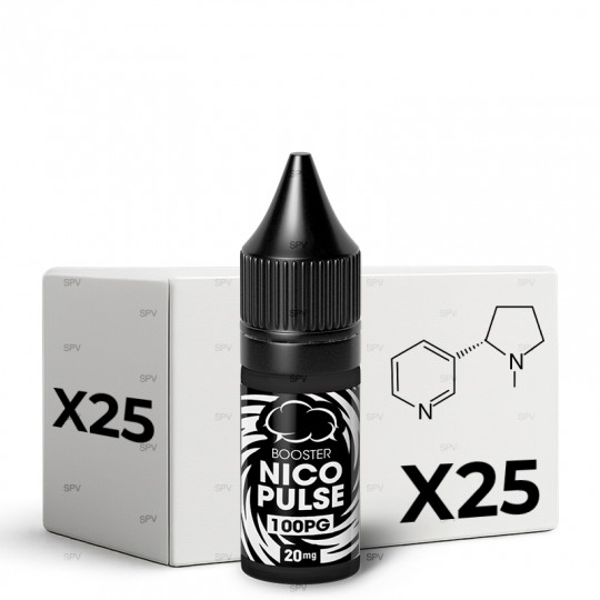 x25 Nikotin-Shot NicoPulse 20mg/ml (100%PG) - Eliquid France | 10ml