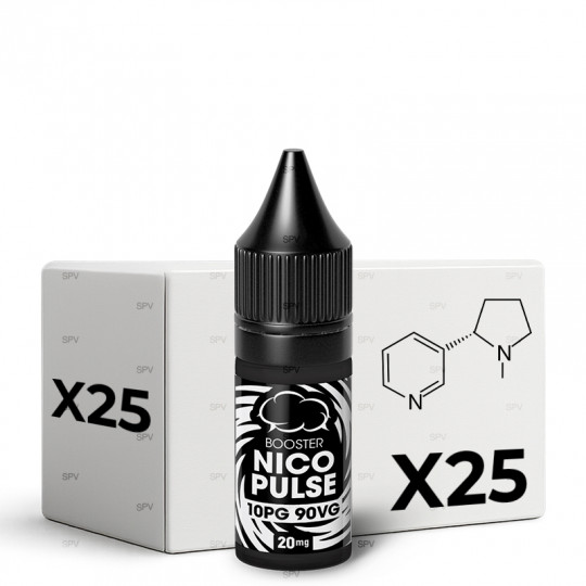 Pack x25 Booster NicoPulse 20mg/ml (10%PG / 90%VG) - Eliquid France | 10ml
