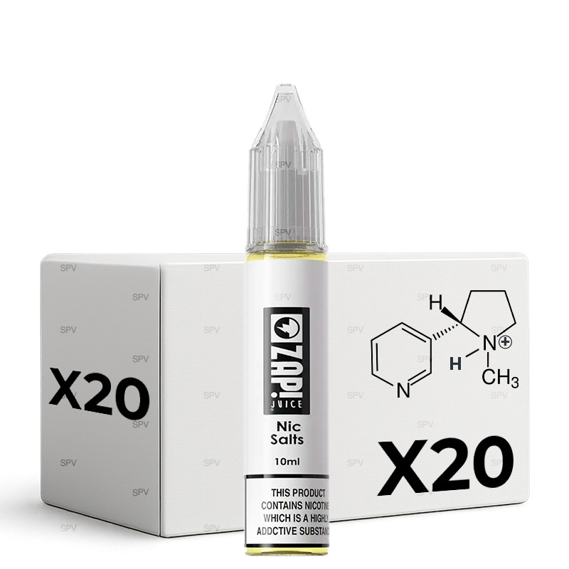Pack x20 Booster Sels de nicotine 18 mg/ml (50PG/50VG) - Zap! Juice | 10 ml