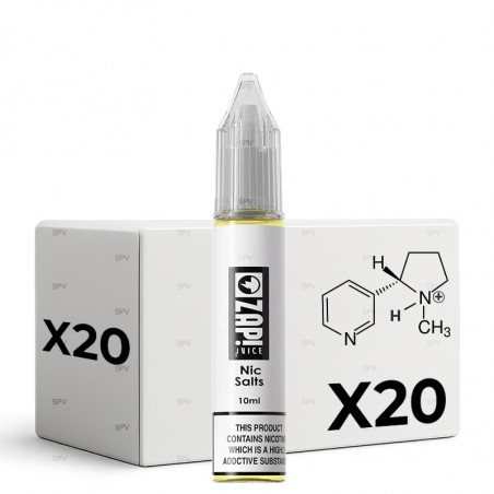 x20 Booster Nicotine Salts 18mg/ml (50PG/50VG) - Zap! Juice | 10 ml