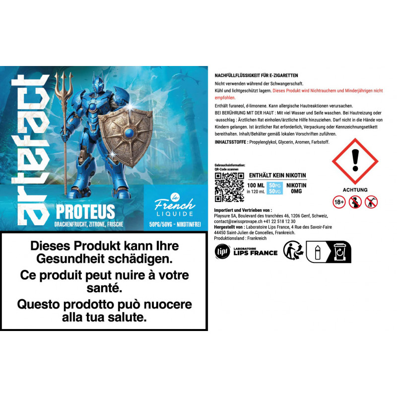 Proteus - Artefact by Le French Liquide | 100 ml in 120 ml